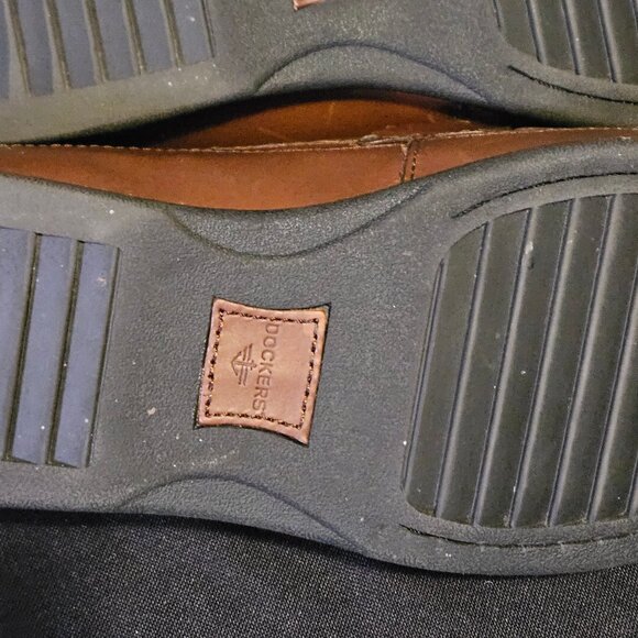 Dockers Brown Leather  Sinclair Kiltey Tassel Loafers - Picture 6 of 12